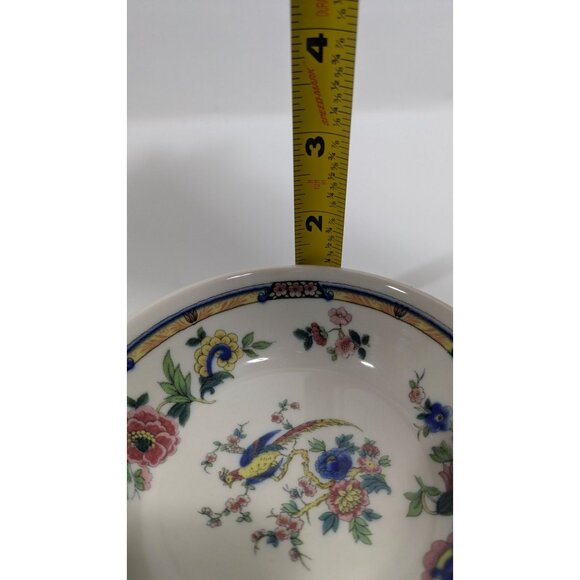Syracuse China Dewitt Clinton Pilgrim Fruit Dessert Bowl 5" Bird Floral USA - Picture 3 of 8